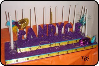 Mardi Gras candelabra