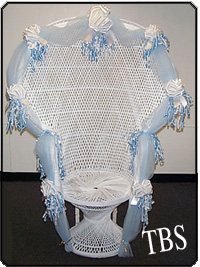 baby shower wicker chair